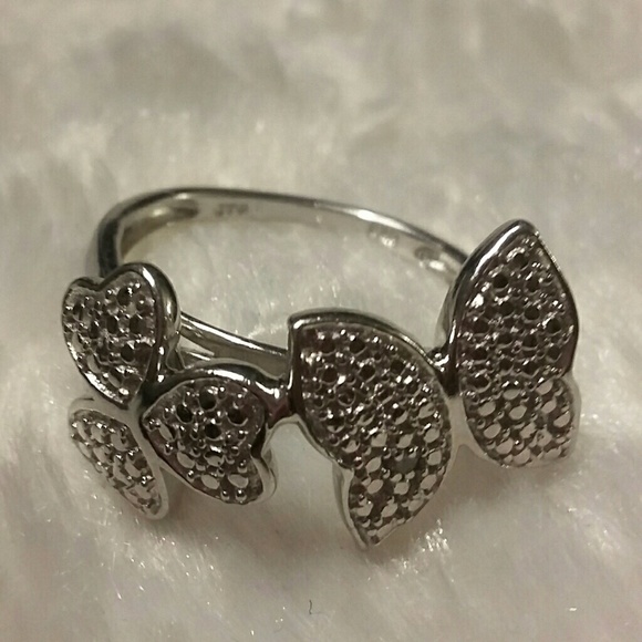 Jewelry - Sterling Silver Butterfly and Clover Ring